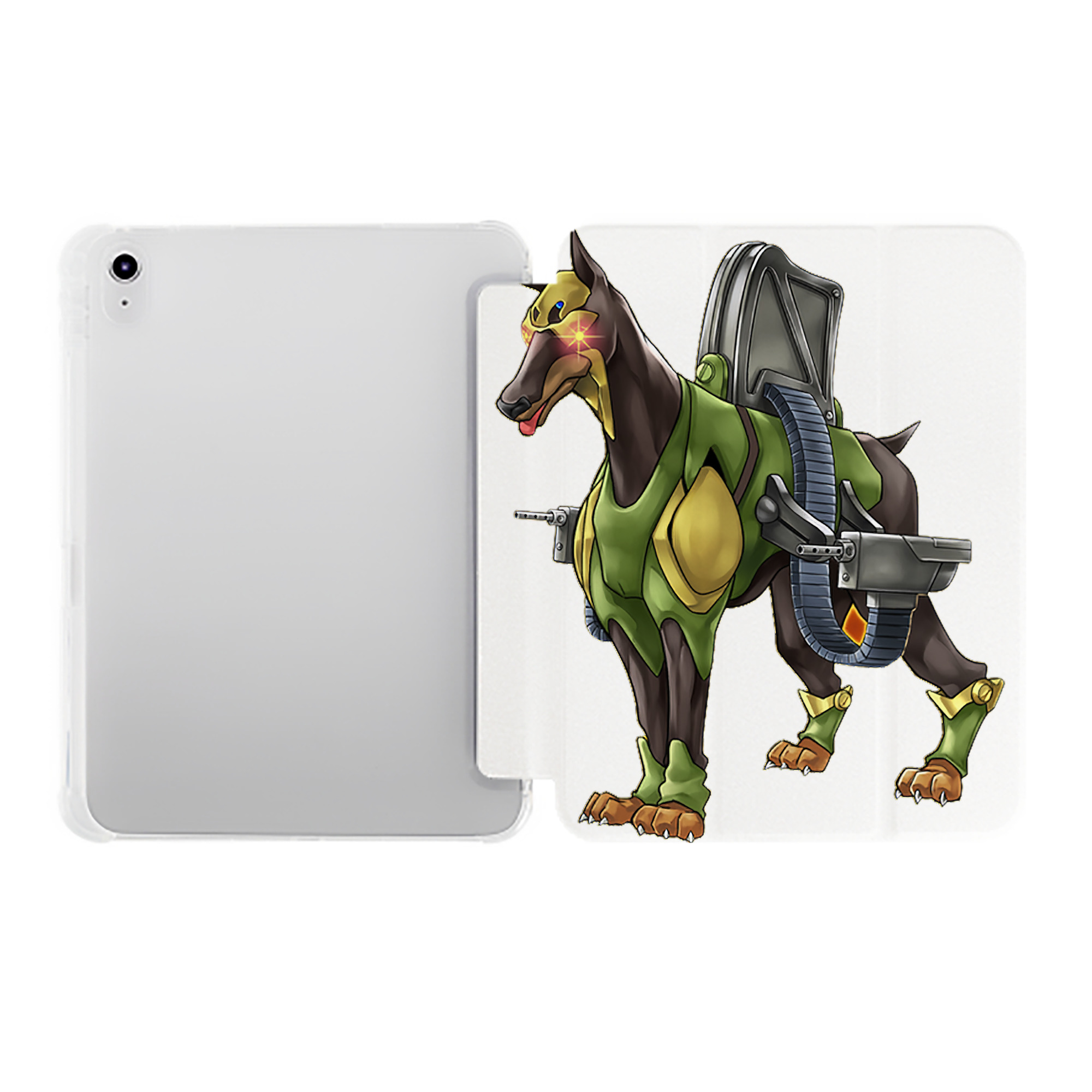 （画像用） 遊☆戯☆王 Yu-Gi-Oh! IPad ケース ペン収納付き 三つ折りスタンド PUレザー×シリコン 対応機種9.5/10.5/10.9インチ
